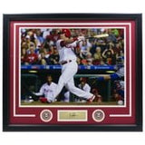 Rhys Hoskins Framed 16x20 Phillies Baseball Photo w/ Laser Engraved Signature - Sports Integrity