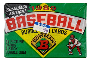 1989 Bowman MLB Baseball 12 Card Wax Pack - Sports Integrity