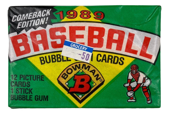 1989 Bowman MLB Baseball 12 Card Wax Pack - Sports Integrity