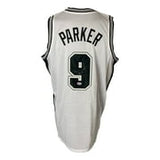 Tony Parker San Antonio Signed White Basketball Jersey BAS ITP - Sports Integrity