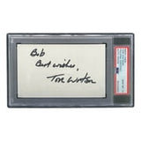 Tom Watson Signed Slabbed Index Card PSA/DNA Gem MT 10 - Sports Integrity