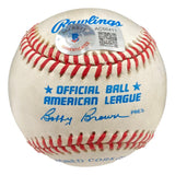 Joe DiMaggio New York Yankees Signed American League Baseball BAS AC66411