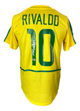 Rivaldo Signed Brazil Nike Soccer Jersey BAS