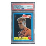 Dolph Lundgren Signed Ivan Drago 1985 Topps #9 Trading Card PSA/DNA Gem MT 10 - Sports Integrity