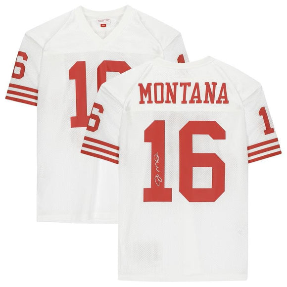 Joe Montana Signed San Francisco 49ers White M&N Authentic Jersey Fanatics - Sports Integrity