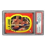 Dolph Lundgren Signed Ivan Drago 1985 Topps #6 Sticker Card PSA/DNA Gem MT 10 - Sports Integrity