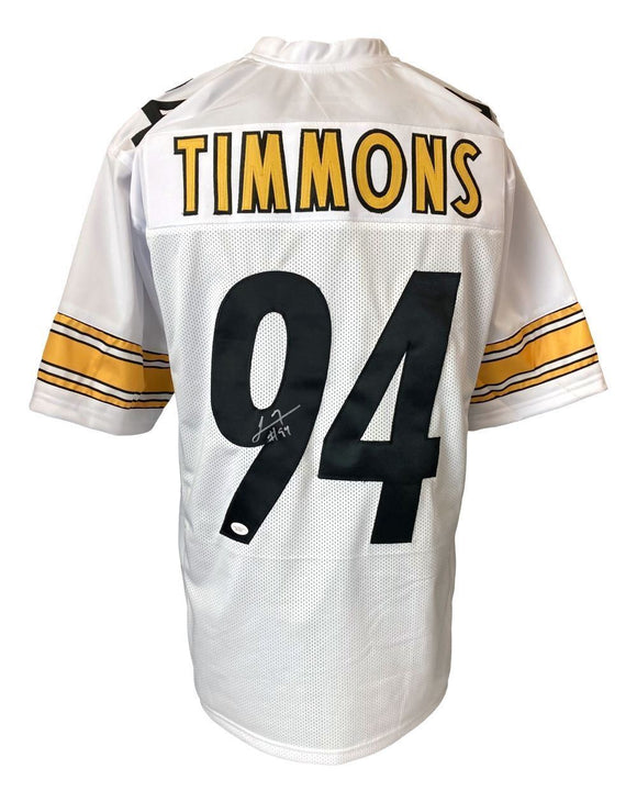 Lawrence Timmons Pittsburgh Signed White Football Jersey JSA Hologram