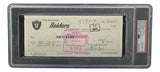 Al Davis Signed Oakland Raiders Bank Check #14977 PSA/DNA Gem MT 10 - Sports Integrity