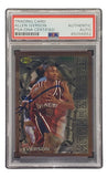 Allen Iverson Signed 1996 Topps Finest #69 76ers Rookie Card PSA/DNA - Sports Integrity