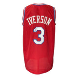 Allen Iverson Signed Custom Black Pro - Style Basketball Jersey JSA ITP - Sports Integrity