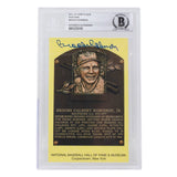 Brooks Robinson Signed Slabbed Orioles Hall of Fame Plaque Postcard BAS 105 - Sports Integrity