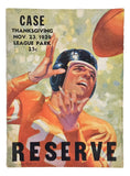 Case vs Western Reserve November 23 1939 Official Game Program - Sports Integrity