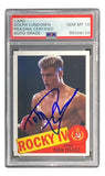 Dolph Lundgren Signed Rocky IV Ivan Drago Trading RP Card PSA/DNA Gem MT 10 - Sports Integrity