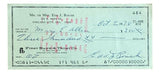 Edd Roush Cincinnati Reds Signed Bank Check #464 BAS - Sports Integrity