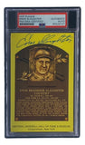 Enos Slaughter Signed 4x6 St Louis Cardinals HOF Plaque Card PSA/DNA 85026107 - Sports Integrity