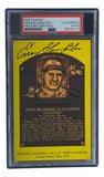 Enos Slaughter Signed 4x6 St Louis Cardinals HOF Plaque Card PSA/DNA 85026114 - Sports Integrity