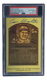 Enos Slaughter Signed 4x6 St Louis Cardinals HOF Plaque Card PSA/DNA 85026133 - Sports Integrity