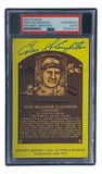 Enos Slaughter Signed 4x6 St Louis Cardinals HOF Plaque Card PSA/DNA 850262832 - Sports Integrity