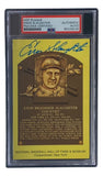 Enos Slaughter Signed 4x6 St Louis Cardinals HOF Plaque Card PSA/DNA 85026226 - Sports Integrity