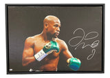 Floyd Mayweather Jr Signed Framed 22x32 Boxing Spotlight Canvas - Sports Integrity