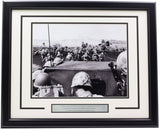 Fourth Wave Divison Marines Begin Attack On Beach Framed 11x14 WWII Photo - Sports Integrity