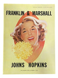 Franklin & Marshall vs Johns Hopkins October 3 1953 Official Game Program - Sports Integrity