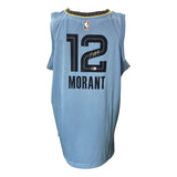 Ja Morant Signed Memphis Grizzlies Light Blue Nike Swingman Jersey BAS - Sports Integrity