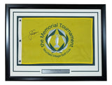 Jack Nicklaus Signed Framed The Memorial Tournament Golf Flag BAS AC22600 - Sports Integrity