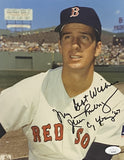 Jim Lonborg Signed 8x10 Boston Red Sox Photo Cy Young 67 Inscribed JSA AL44269 - Sports Integrity