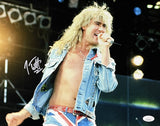 Joe Elliott Signed 11x14 Def Leppard Blonde Hair Photo JSA ITP