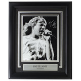 Joe Elliott Signed Framed 8x10 Black And White Def Leppard Photo JSA ITP - Sports Integrity