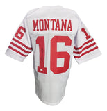 Joe Montana San Francisco Signed White Football Jersey JSA - Sports Integrity