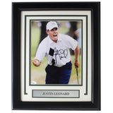 Justin Leonard Signed Framed 8x10 Golf Photo JSA - Sports Integrity