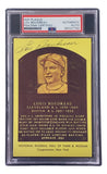 Lou Boudreau Signed 4x6 Cleveland HOF Plaque Card PSA/DNA 85027792 - Sports Integrity