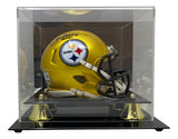 Mean Joe Greene Signed Steelers Flash Mini Speed Helmet HOF 87 BAS w/ Case - Sports Integrity