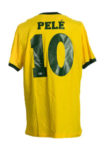 Pele Signed Brazil Soccer Jersey BAS - Sports Integrity