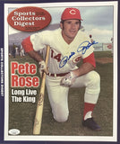 Pete Rose Signed 11x14 Cincinnati Reds Sports Collectors Digest Cover Photo JSA - Sports Integrity