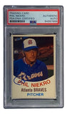 Phil Niekro Signed Atlanta Braves 1977 Hostess #111 Trading Card PSA/DNA - Sports Integrity