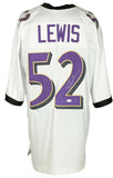 Ray Lewis Signed Custom White Pro Style Football Jersey JSA ITP - Sports Integrity