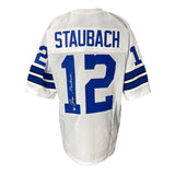 Roger Staubach Signed Custom Blue Pro - Style Football Jersey BAS ITP - Sports Integrity