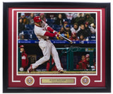 Scott Kingery Signed Framed 16x20 Philadelphia Phillies Photo MLB Fanatics - Sports Integrity