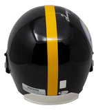 Terry Bradshaw Signed Pittsburgh Steelers Full Size Replica Helmet BAS - Sports Integrity