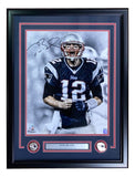 Tom Brady Signed Framed 16x20 New England Patriots Scream Photo Fanatics - Sports Integrity