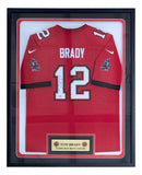 Tom Brady Signed Framed Tampa Bay Buccaneers Nike Game Replica Jersey Fanatics - Sports Integrity