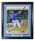 Vladimir Guerrero Jr. Signed Framed 16x20 Toronto Blue Jays Batting Photo JSA - Sports Integrity