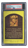 Warren Spahn Signed 4x6 Milwaukee Braves Hall Of Fame Plaque Card PSA/DNA 85027802 - Sports Integrity