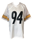 Lawrence Timmons Pittsburgh Signed White Football Jersey 07 #1 Pick JSA Hologram - Sports Integrity