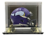 Aaron Jones Signed Minnesota Vikings Mini Speed Helmet BAS w/ Case - Sports Integrity