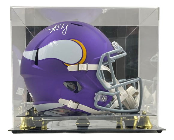 Aaron Jones Signed Minnesota Vikings Full Size Replica Speed Helmet BAS w/ Case - Sports Integrity