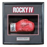 Dolph Lundgren Signed Framed Everlast Boxing Glove Shadowbox PSA DNA ITP - Sports Integrity